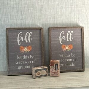 Fall Decor and soap